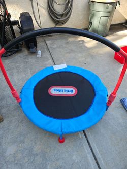 Little Tikes Kids Mini Trampoline with Handle Bar