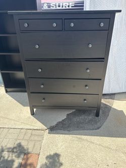 Black wooden dresser