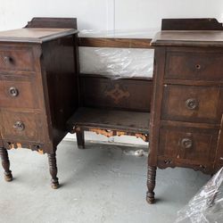 Antique rocking chair and vanity