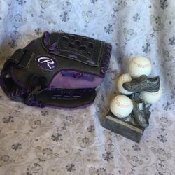 Rawlings Youth Baseball Or Softball Glove Size 11”