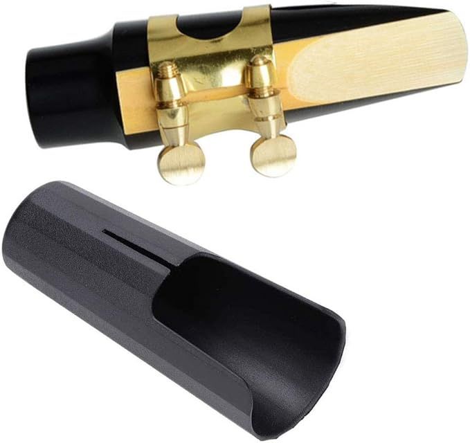 Brand New Soprano Sax Saxophone Mouthpiece with One Reed Golden Plated Ligature and Plastic Cap