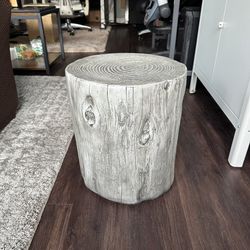 FirsTime & Co Gray Arbor Log Table