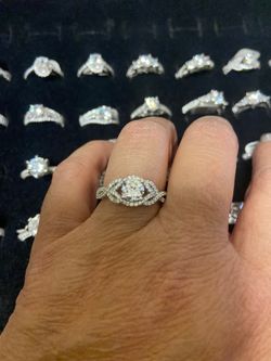 925 Sterling Silver With CZ