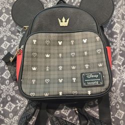 Kingdom Hearts Mini Loungefly Backpack W/matching Wallet 