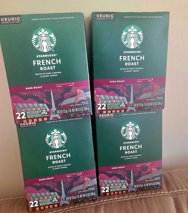 4 Starbucks coffee k cup pods Boxes