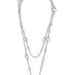 JOHN HARDY Palu Sautoir Sterling Silver 60" Necklace.. . FINAL PRICE!! 