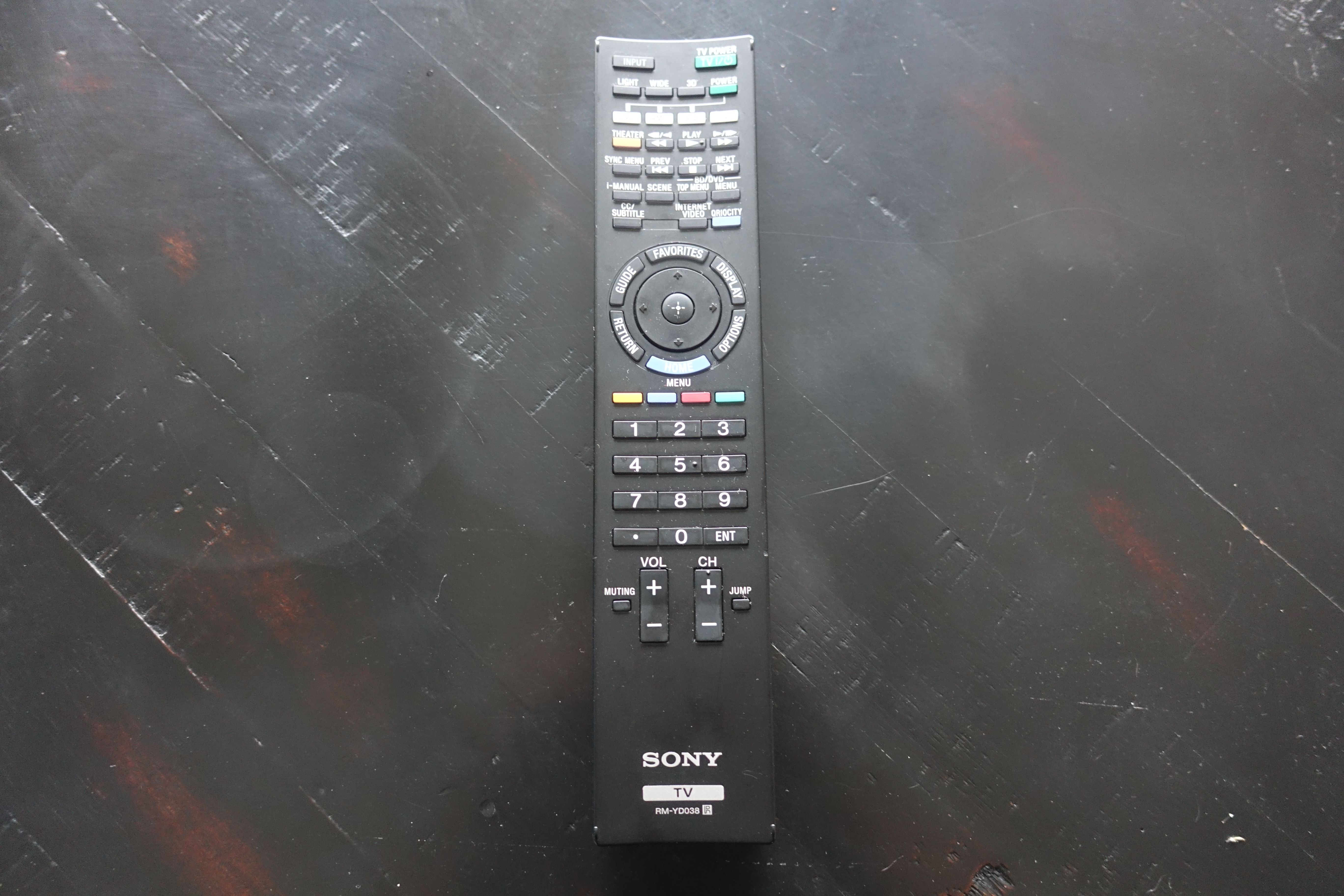 Sony RM-YD038 Original TV Television Remote Control Black