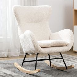 New in box Rocking Chair Nursery, Modern Rocking Chair with High Backrest (2 available)