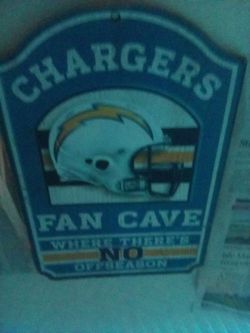Chargers man cave sign