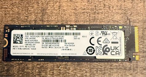 1TB Samsung nvme gen 3