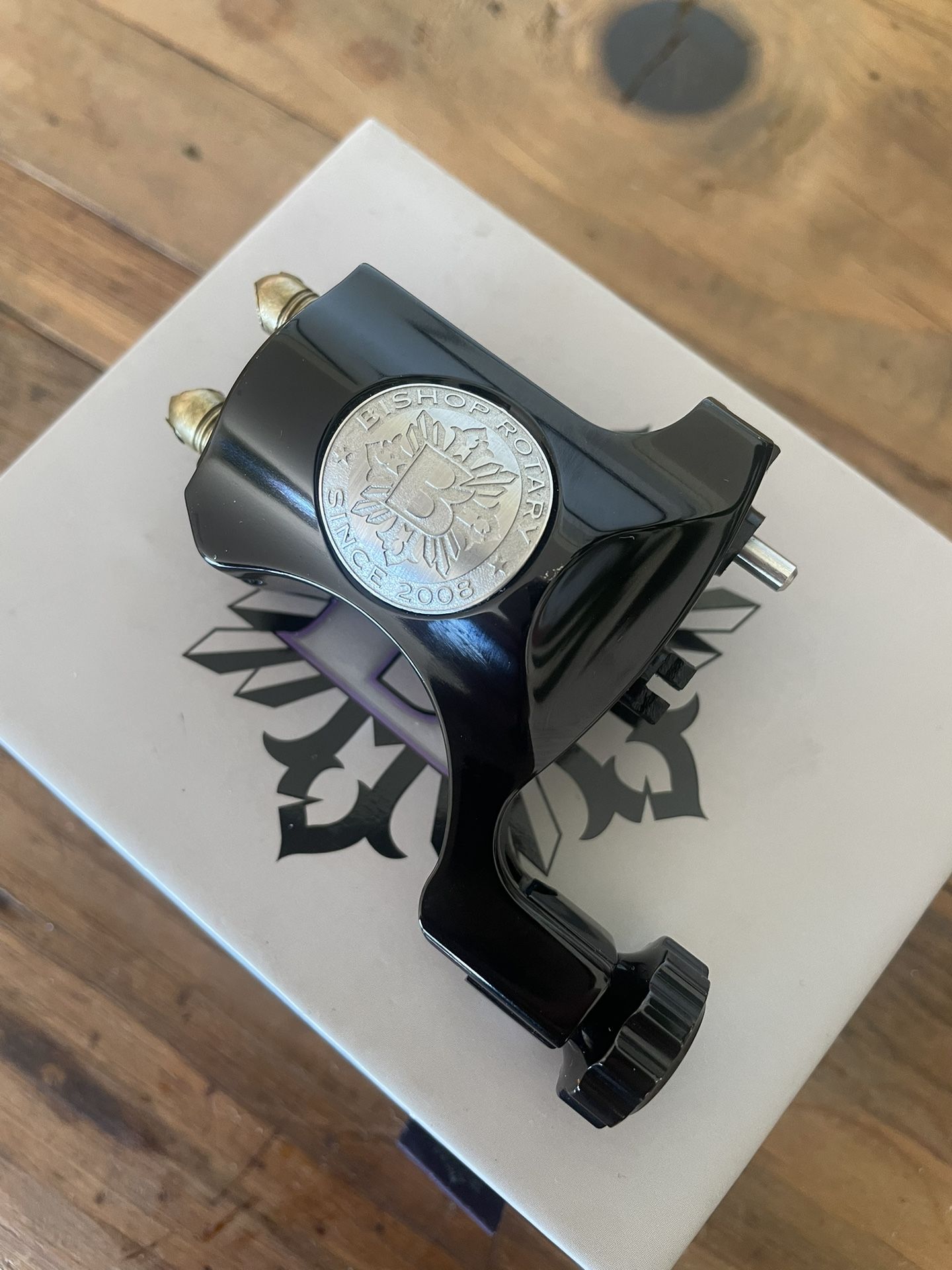 Bishop V6 Rotary Tattoo Machine - Polished Black