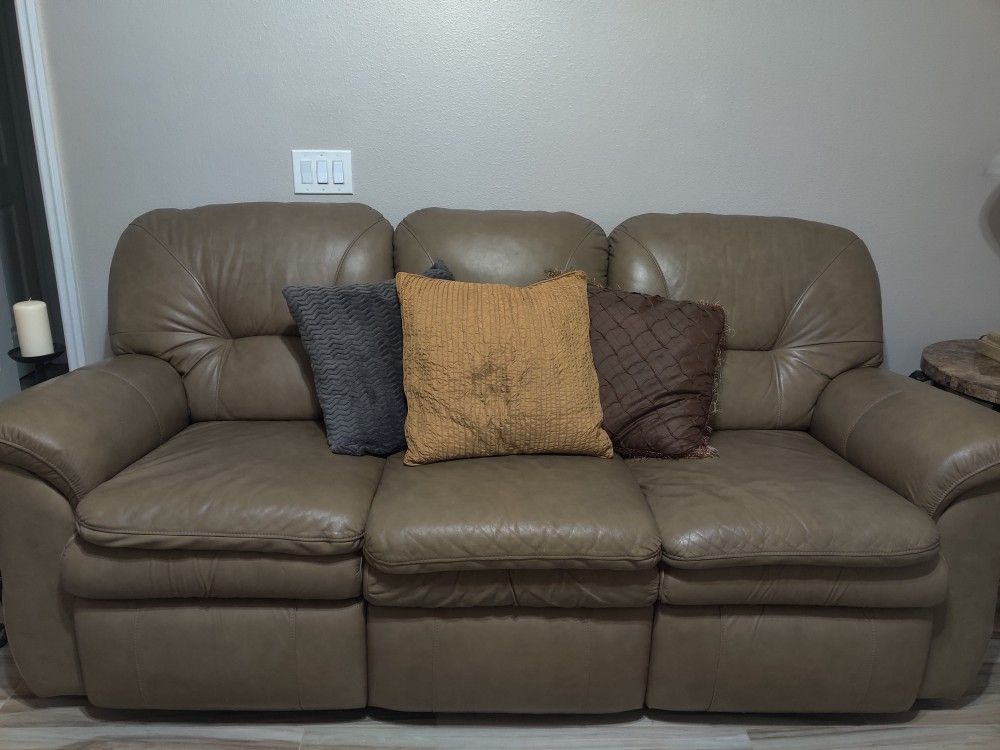 Lazy boy all Leather Reclining Sofa