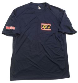 2012 70th Anniversary IWO JIMA Memorial Flag Raising Mens Blue T-Shirt Size XL
