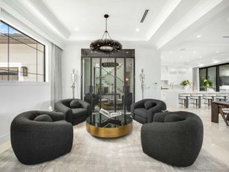 RH Sylvain black boucle accent chairs-X4