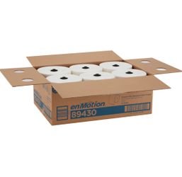 enMotion by GP PRO, 1-Ply, 8.2in x 700ft, 40% Recycled, White, 6 Rolls per Case