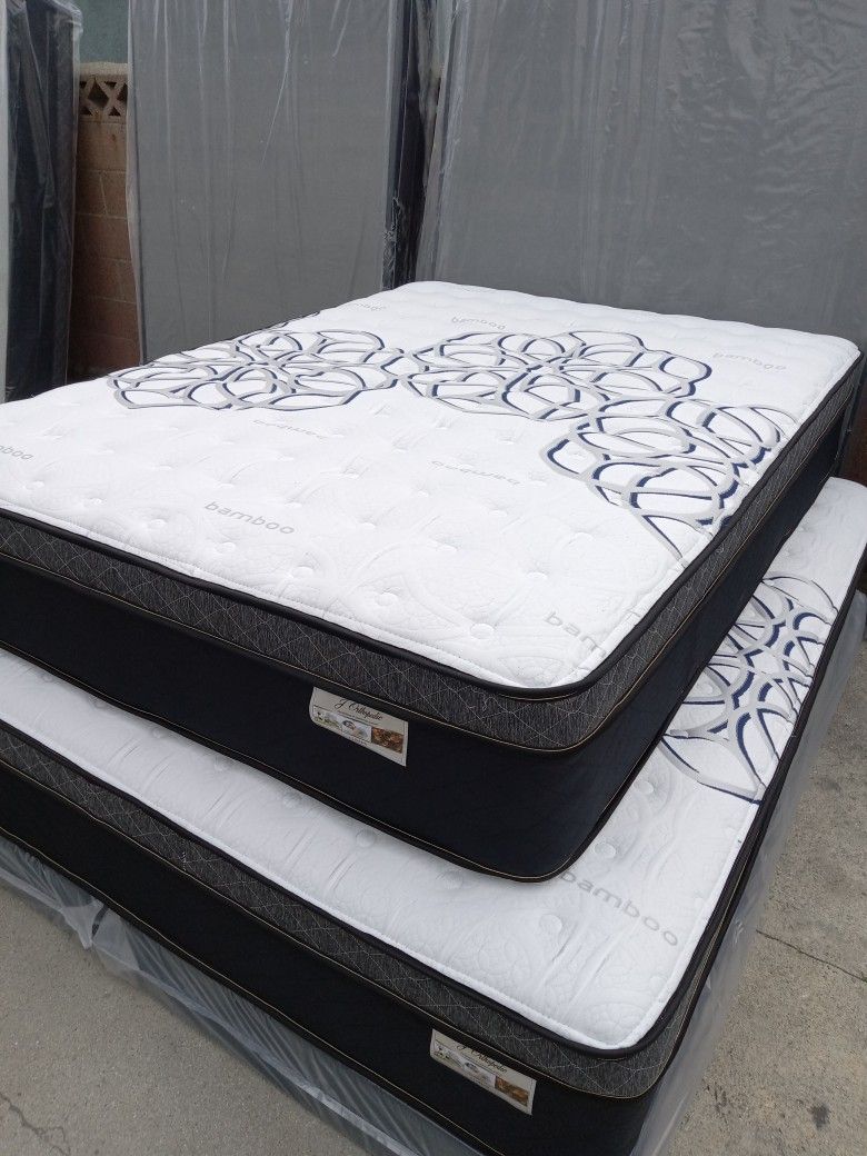 💜full Size Mattress Pillow Top 12