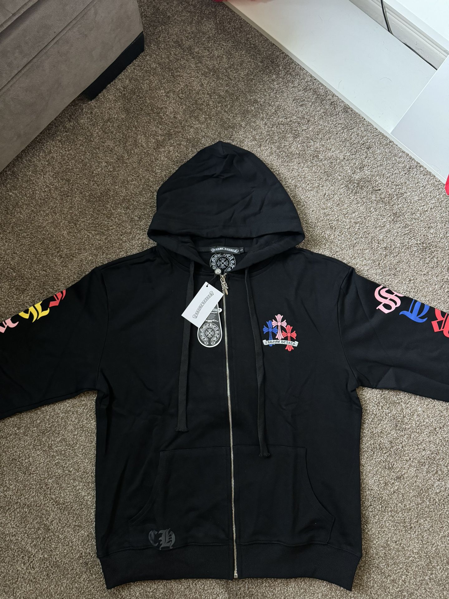 Chrome Hearts Zip Up Hoodie Size L 