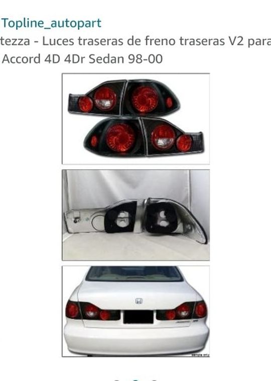Tinted Tail Light for Honda Accord 2000-2002