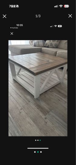 Rustic Wood Farmhouse Style Square Table