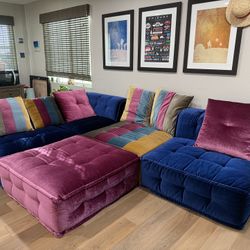 Divani Casa Dubai – Contemporary Multicolored Fabric Modular Sectional Sofa (Like New)