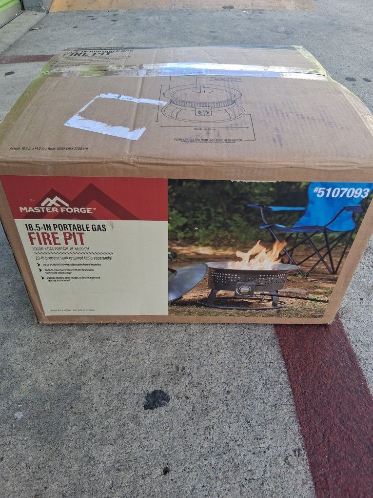 Portable propane fire pit