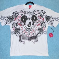 Civil Regime X Disney Mickey Mouse Graphic T-Shirt Medium White