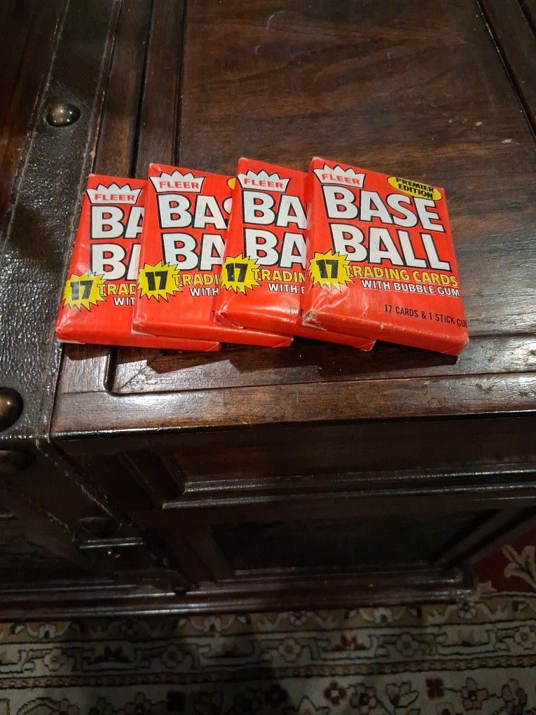 1981 Fleer baseball wax packs