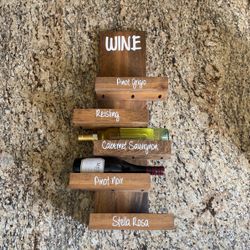 Wood Wine Wall Rack 