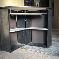 Ebony Corner Unit Desk /Vanity