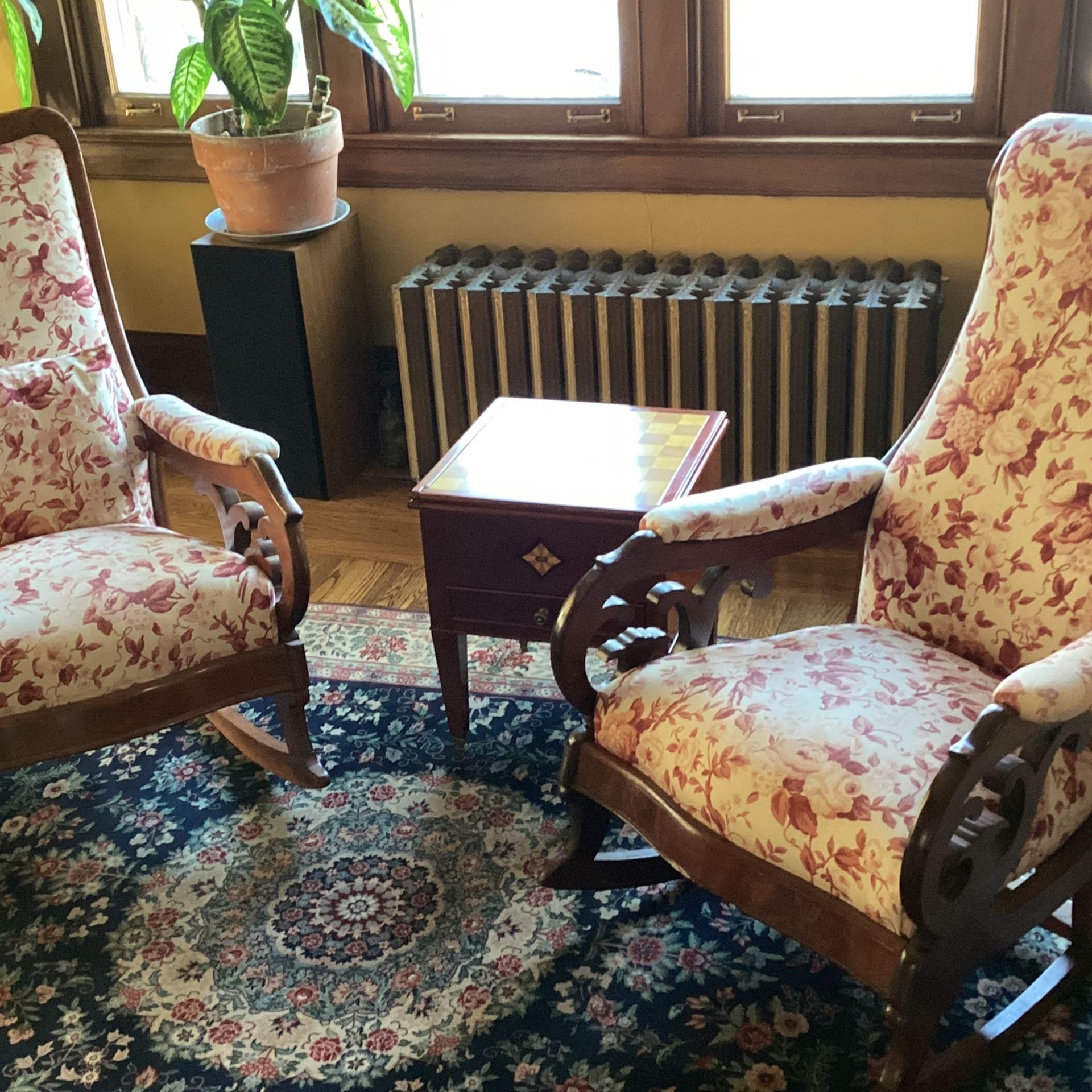 Antique Walnut Rocking Chairs. 