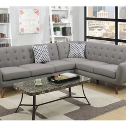 Gray Sectional Sofa 
