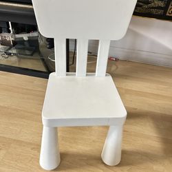IKEA White Kids Chair And Desk