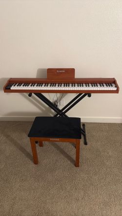 Donner DEP-1S Piano Keyboard 88 Keys with stool