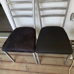 Two metal Chairs 