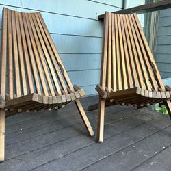 Acacia Wood chair - Folding