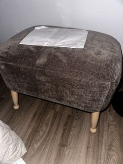wooden ottoman ( NEW from TARGET)