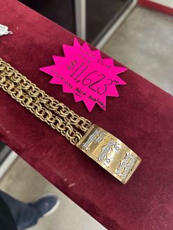 ID bracelet 14kt chino link