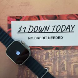 Apple Watch Series Ultra 49Mm LTE AND GPS - $1 Down Today - NO CREDIT Needed