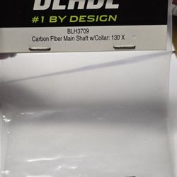 Blade RC helicopter carbon fiber main shaft with a retaining collar.  (3 Packs)