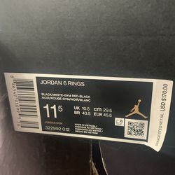 Jordan 6 Ring Gym Red