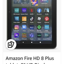 FIRE HD8 PLUS TABLET NEW!!