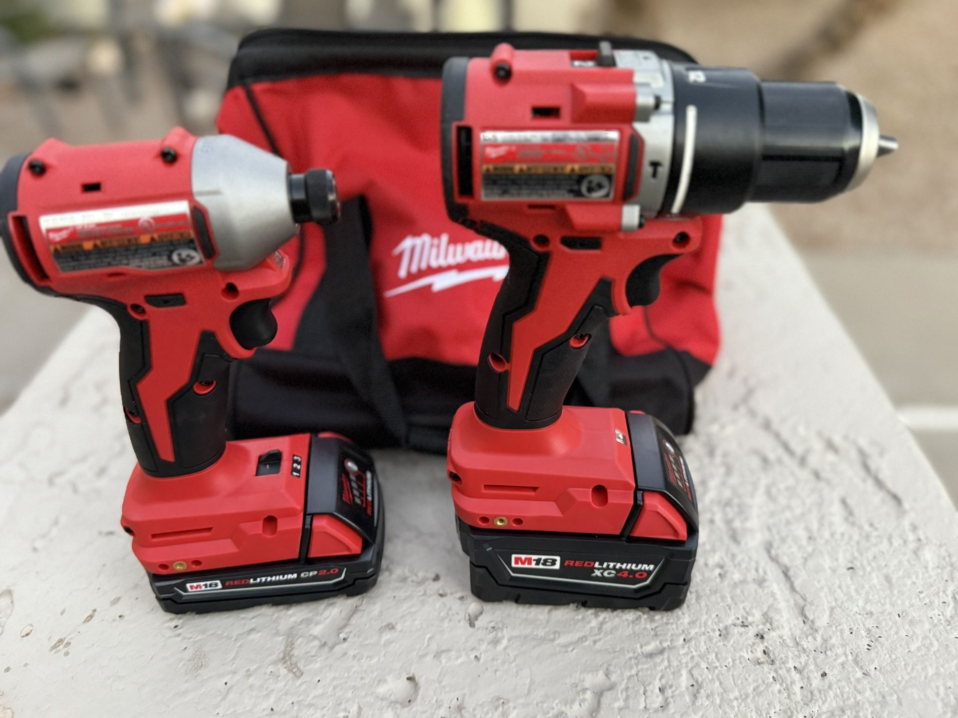 Milwaukee 18v Impact/Hammer Drill Combo
