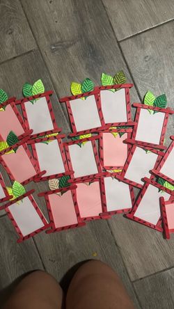 strawberry polaroid magnets
