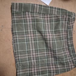 Green Plad Skirt