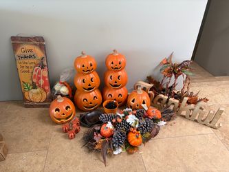 Fall Halloween Decoration Bundle Lot