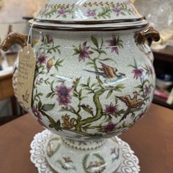 Vintage Ginger Jar Crackled Finish 