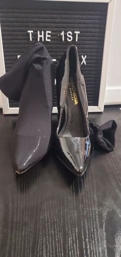 Fashion Nova Black Pointed Toe Heels Size 6.5 no box