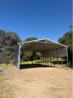 Galvanized steel carports