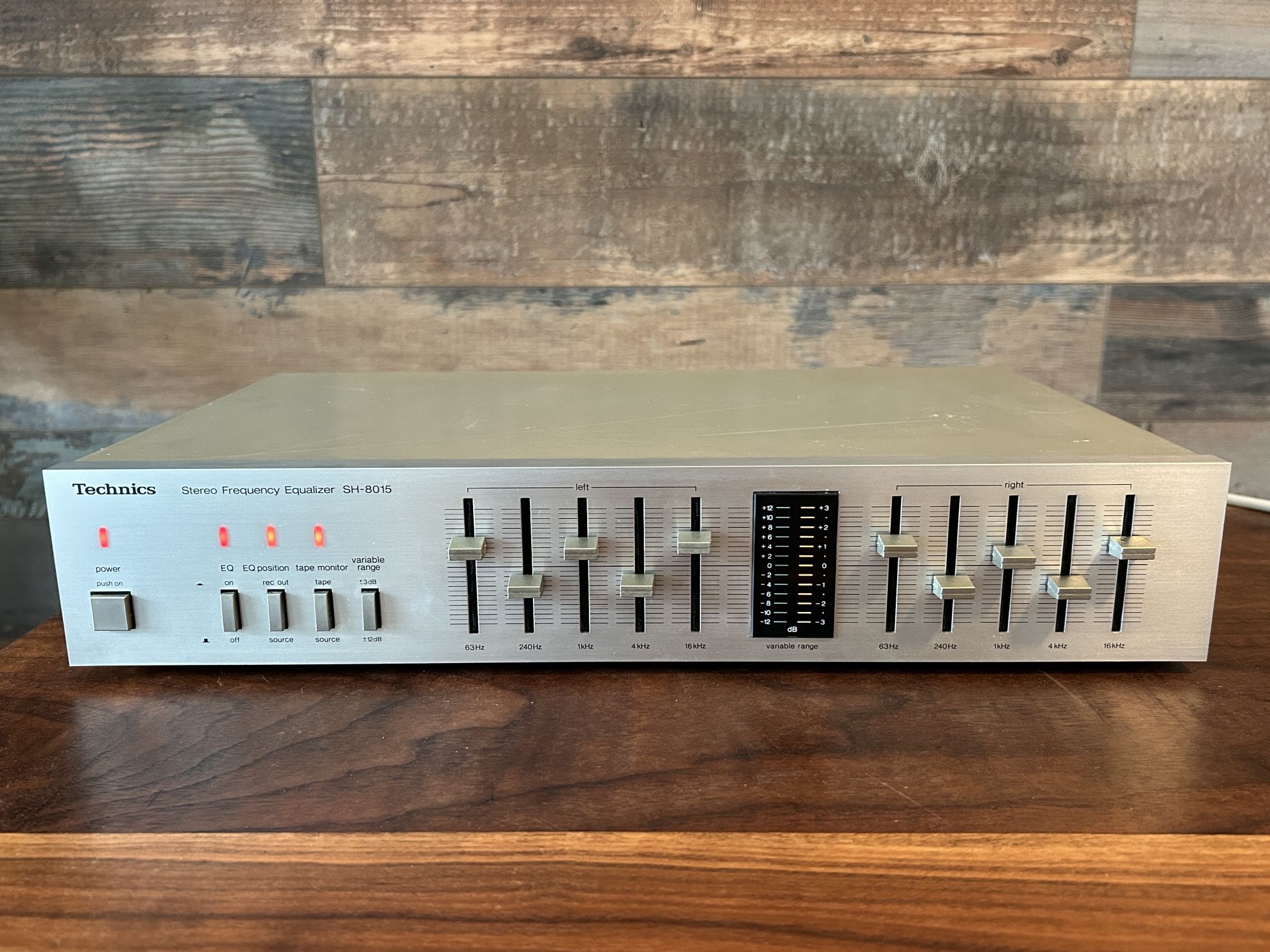 Vintage 80s Technics SH-8015 5 Band Graphic EQ Stereo Frequency