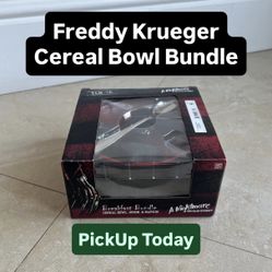 NEW Freddy Krueger Cereal Bowl Breakfast Bundle (1 Available)